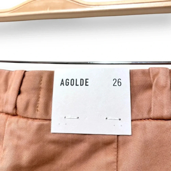 NWT Agolde Becker Chino Balloon Barrel High Waisted Pleated Trousers Size 26 - Picture 9 of 10